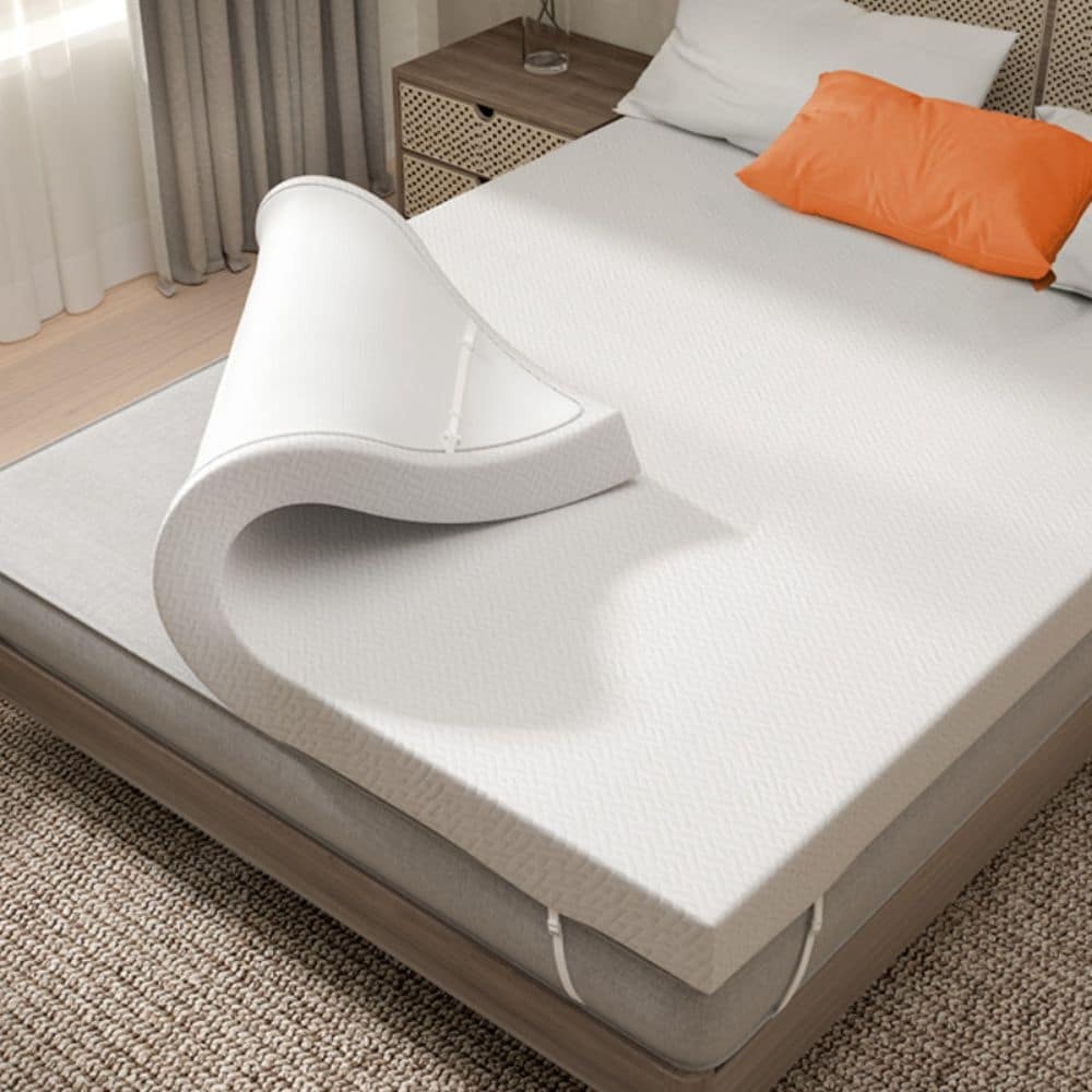 Matelas en mousse à mémoire de forme blanc de 3 pouces