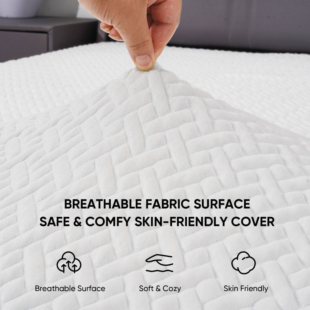 Matelas en mousse à mémoire de forme blanc de 3 pouces