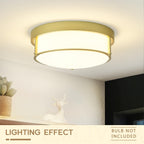 Plafonnier encastré à 3 lampes en verre grainé