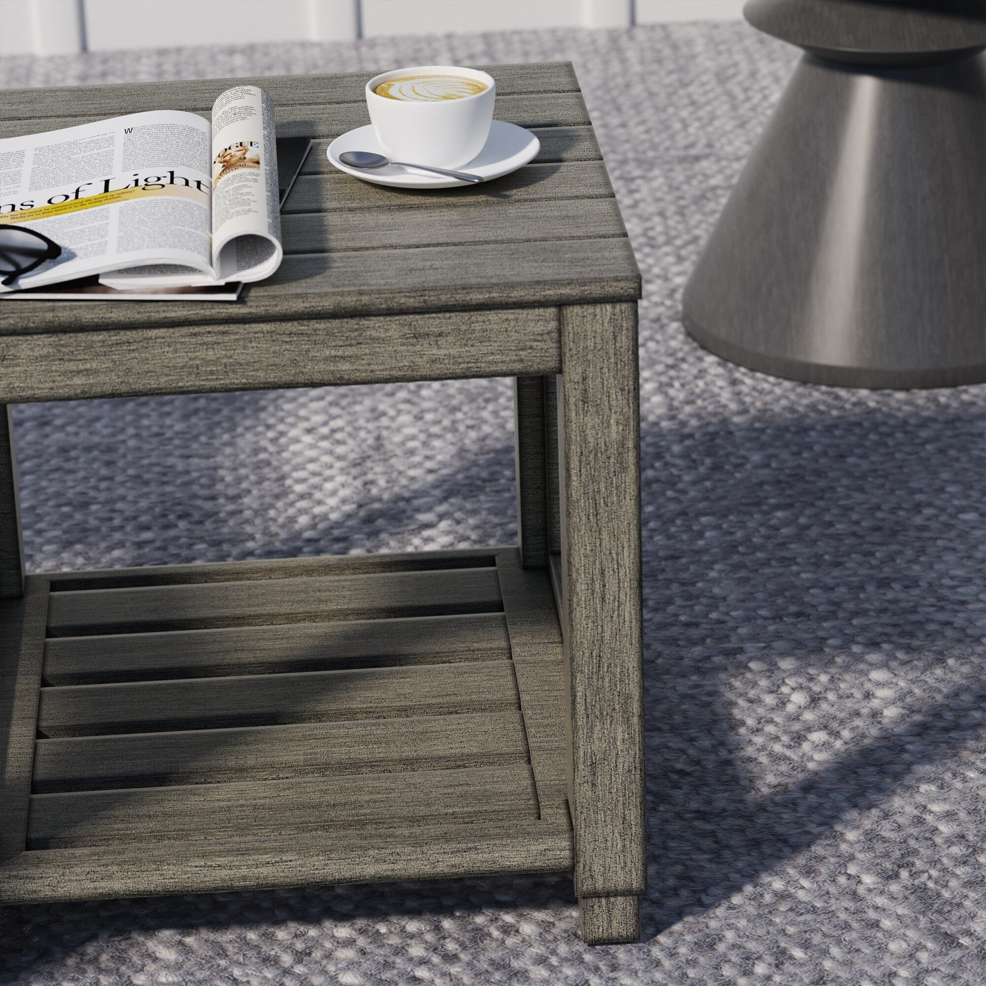 Ensemble de salon de jardin 3 pièces en aluminium avec chaises pivotantes, cadre et coussins peints à la main