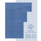 Ensemble de serviettes de bain 3 pièces 100 % coton Serviettes de bain turques de luxe Serviettes de toilette extra larges Serviettes de visage Ensemble de liquidation