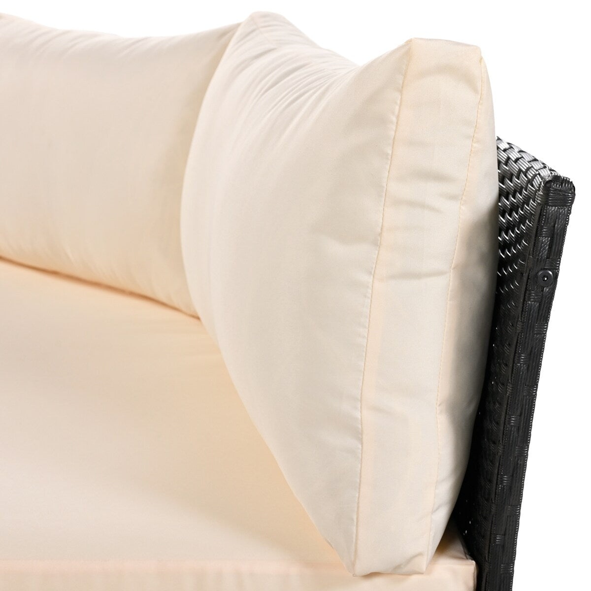 Ensemble de conversation d'extérieur incurvé 3 pièces