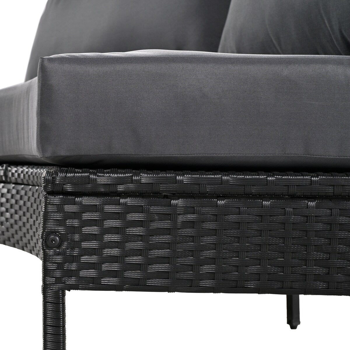 Ensemble de conversation d'extérieur incurvé 3 pièces