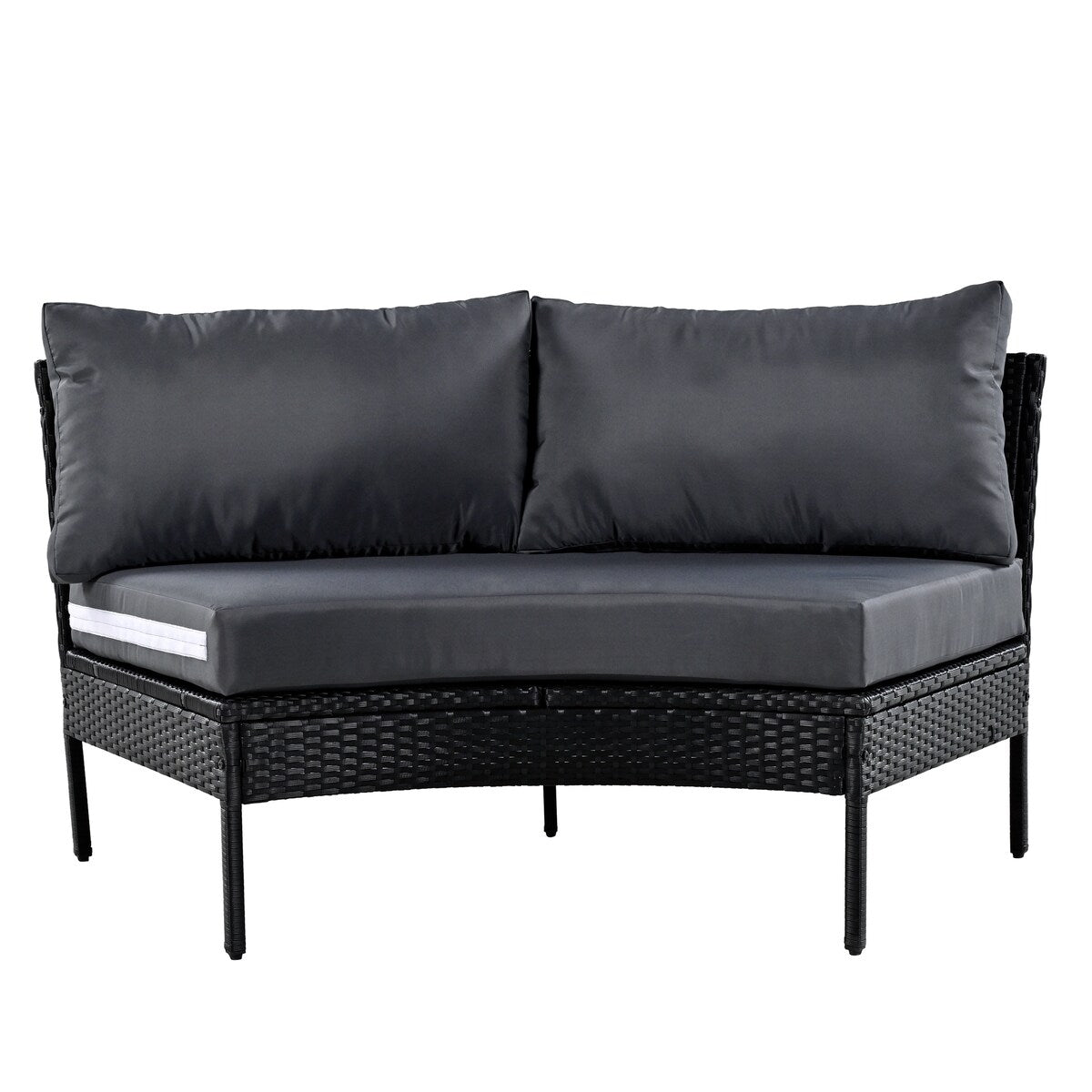 Ensemble de conversation d'extérieur incurvé 3 pièces