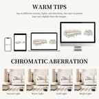 Ensemble de canapés de salon 3 pièces, canapé modulaire en chenille en forme de L, canapé 3 places rembourré, fauteuil et pouf mobile