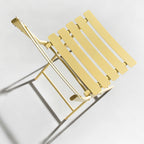 Ensemble bistro minimaliste de patio 3 pièces avec table ronde pliable et chaises - Ensemble bistro de patio 3 pièces