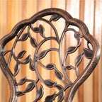 Ensemble bistro d'extérieur 3 pièces en fonte d'aluminium