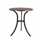 Ensemble bistro d'extérieur 3 pièces en fonte d'aluminium