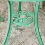 Ensemble bistro d'extérieur 3 pièces en fonte d'aluminium