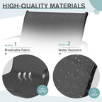 Ensemble bistro 3 pièces pour patio extérieur avec chaises à bascule et table basse en verre