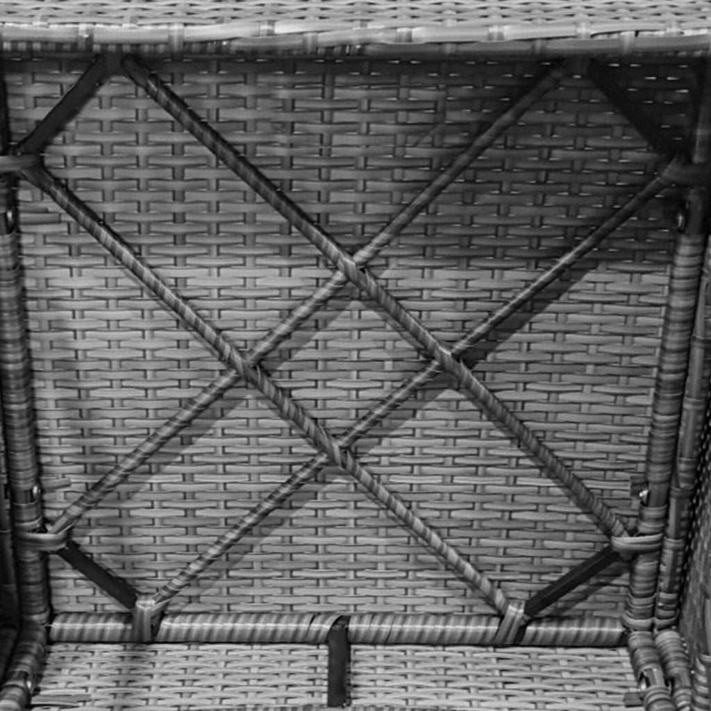 Ensemble de patio 3 pièces avec chaises rembourrées et table basse en verre - 20 x 20 x 28