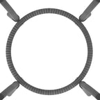 Ensemble de patio 3 pièces avec chaises rembourrées et table basse en verre - 20 x 20 x 28