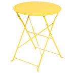 Ensemble bistrot d'extérieur 3 pièces en acier de qualité supérieure Clihome