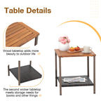 Ensemble de 3 chaises à bascule pour patio, bistro, chaises de balcon, ensembles de conversation avec table basse et coussins