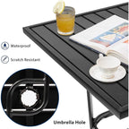 Ensemble bistrot pivotant en métal pour terrasse extérieure, 3 pièces - 3 pièces