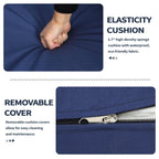 Ensemble de meubles de patio 3 pièces, ensemble bistrot pivotant d'extérieur avec chaises à bascule en osier et table basse en verre