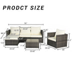 Ensemble de meubles de patio 3 pièces