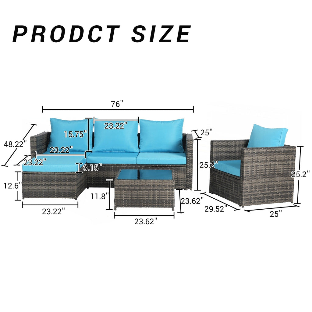 Ensemble de meubles de patio 3 pièces
