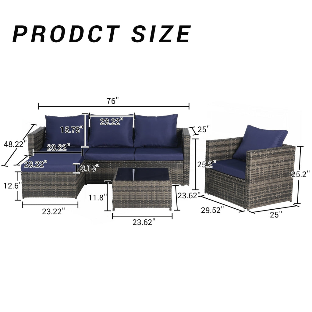 Ensemble de meubles de patio 3 pièces