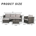 Ensemble de meubles de patio 3 pièces