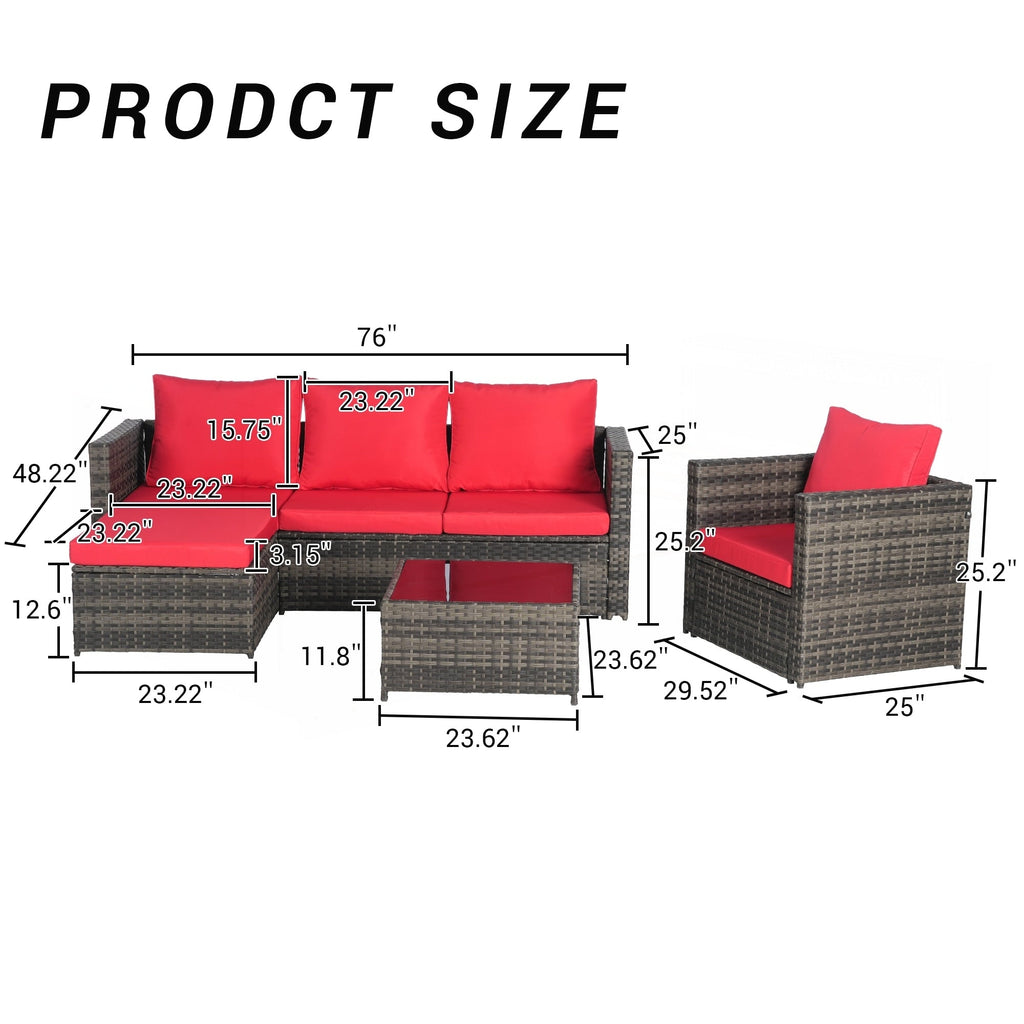 Ensemble de meubles de patio 3 pièces