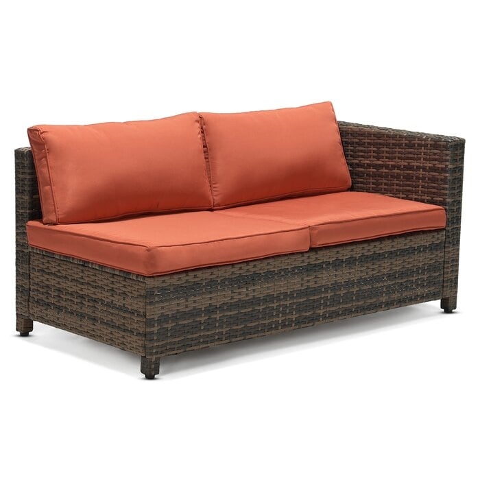 Ensemble de 3 canapés d'extérieur en osier pour patio