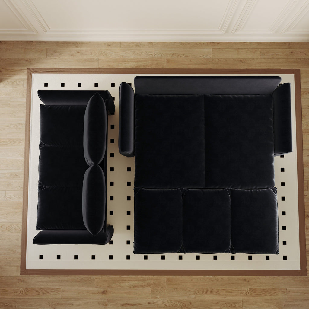 Canapé-lit convertible 3 places avec ensemble oreiller et couverture 2 en 1