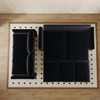 Canapé-lit convertible 3 places avec ensemble oreiller et couverture 2 en 1