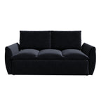 Canapé-lit convertible 3 places avec ensemble oreiller et couverture 2 en 1