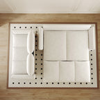 Canapé-lit convertible 3 places avec ensemble oreiller et couverture 2 en 1