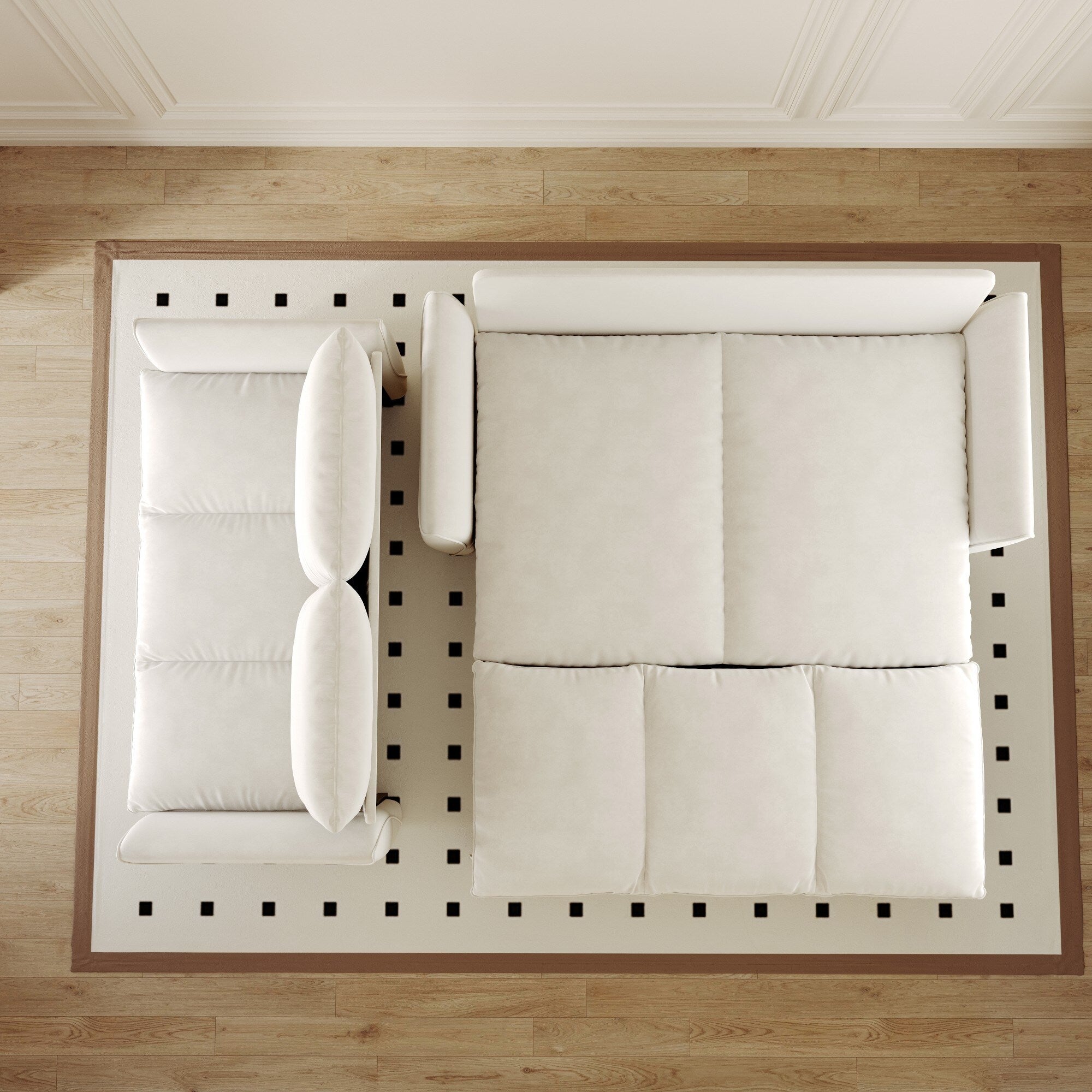 Canapé-lit convertible 3 places avec ensemble oreiller et couverture 2 en 1