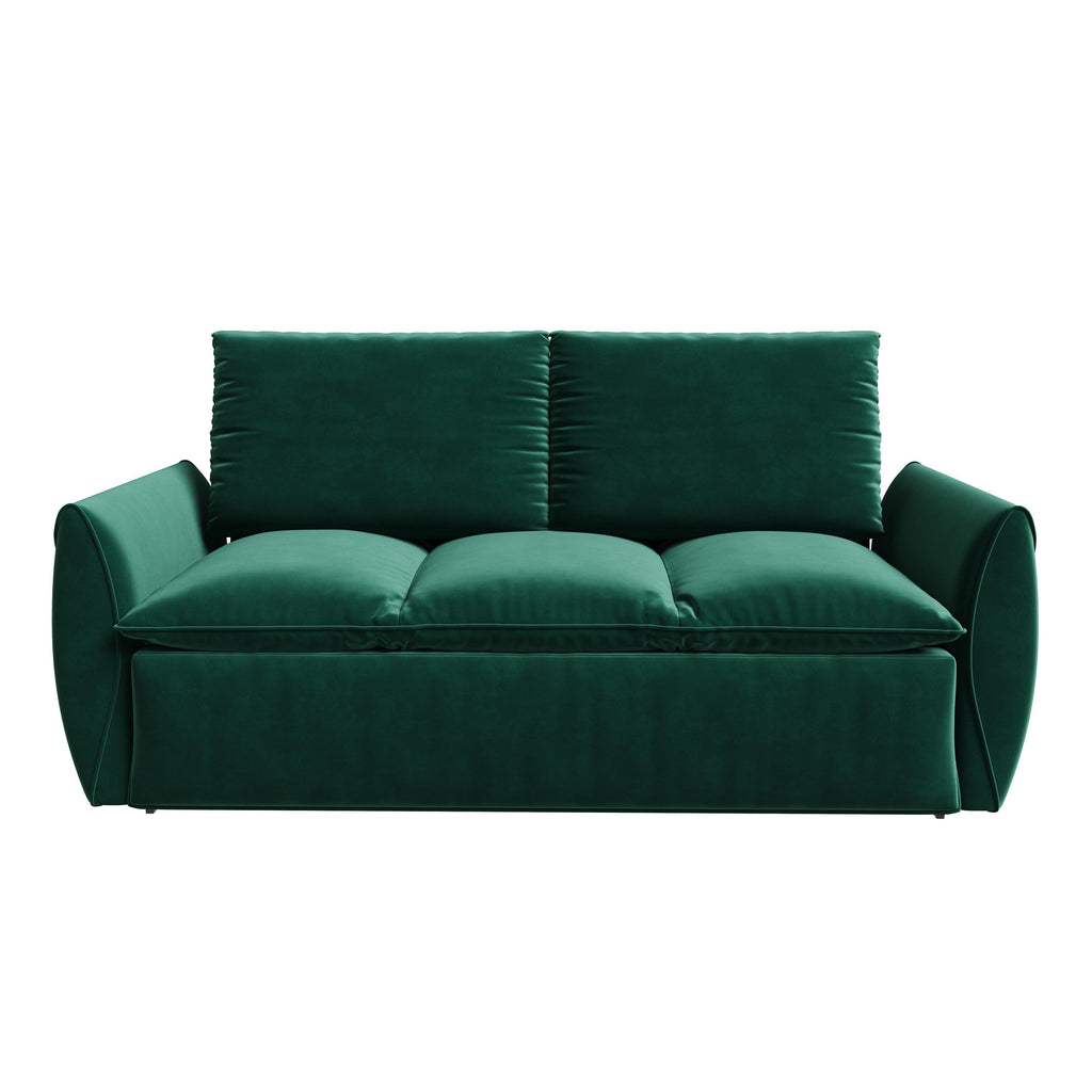 Canapé-lit convertible 3 places avec ensemble oreiller et couverture 2 en 1