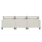 Module de canapé 3 places pour canapé sectionnel modulaire, assise large, canapé nuage en chenille avec coussins décoratifs