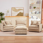 Canapés Cloud confortables 3 places avec pouf amovible