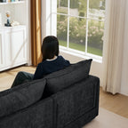 Canapés Cloud confortables 3 places avec pouf amovible