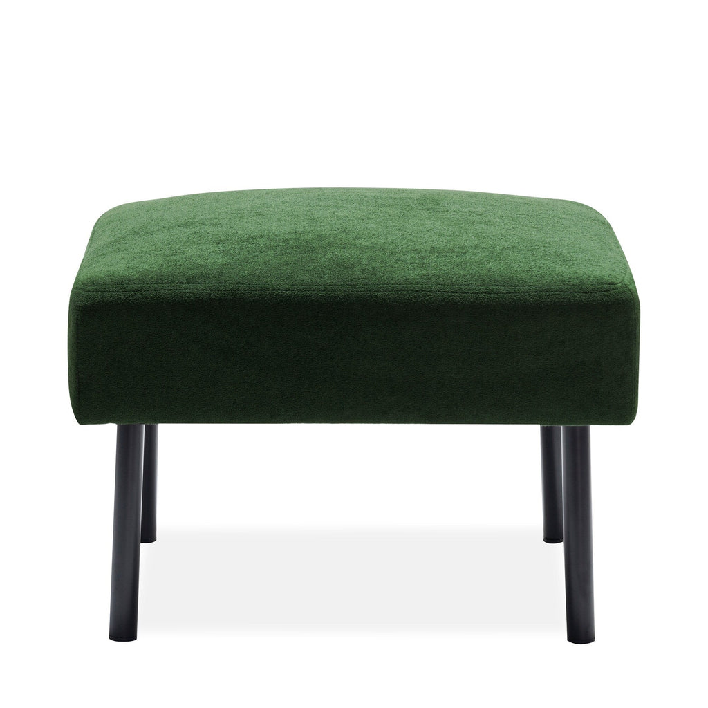 Canapé 3 places en tissu polyester en forme de L avec pouf, canapé rembourré moderne, petit canapé confortable pour petits espaces