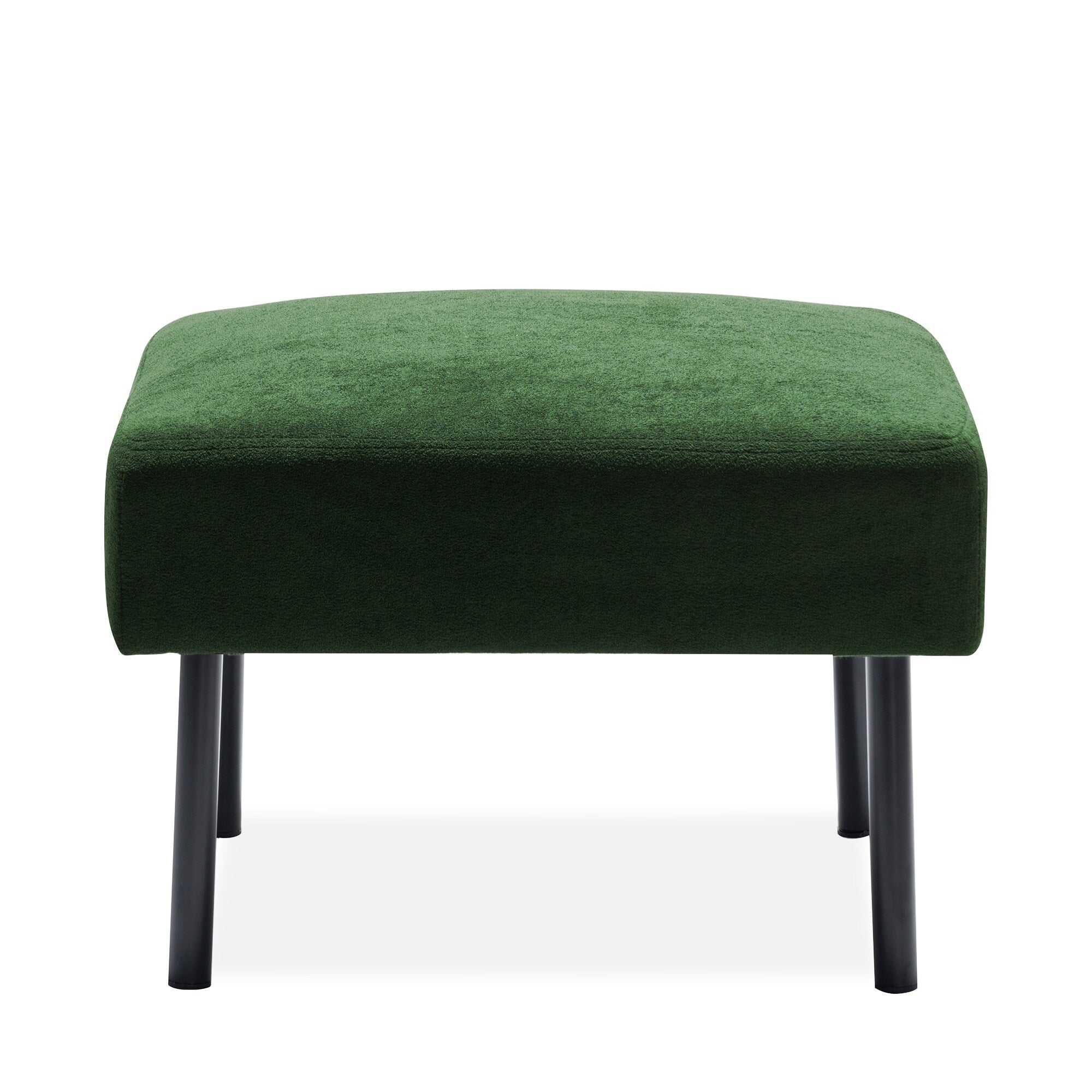 Canapé 3 places en tissu polyester en forme de L avec pouf, canapé rembourré moderne, petit canapé confortable pour petits espaces