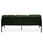 Canapé 3 places en tissu polyester en forme de L avec pouf, canapé rembourré moderne, petit canapé confortable pour petits espaces