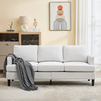 Canapé 3 places - Tissu respirant, accoudoirs de soutien et pieds robustes