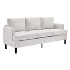 Canapé 3 places - Tissu respirant, accoudoirs de soutien et pieds robustes