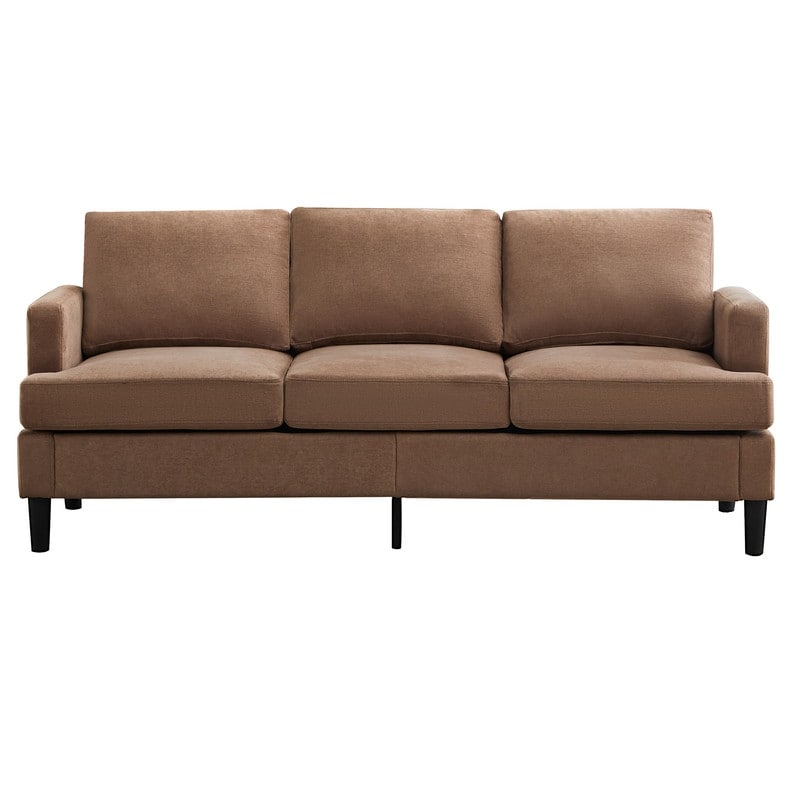 Canapé 3 places - Tissu respirant, accoudoirs de soutien et pieds robustes