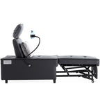 Fauteuil convertible 3 en 1, canapé inclinable réglable avec haut-parleurs Bluetooth, ports USB et oreiller moelleux