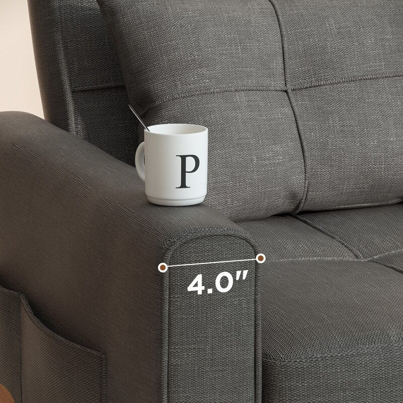 Canapé-lit gigogne 3 en 1, convertible, moderne, réglable et rembourré