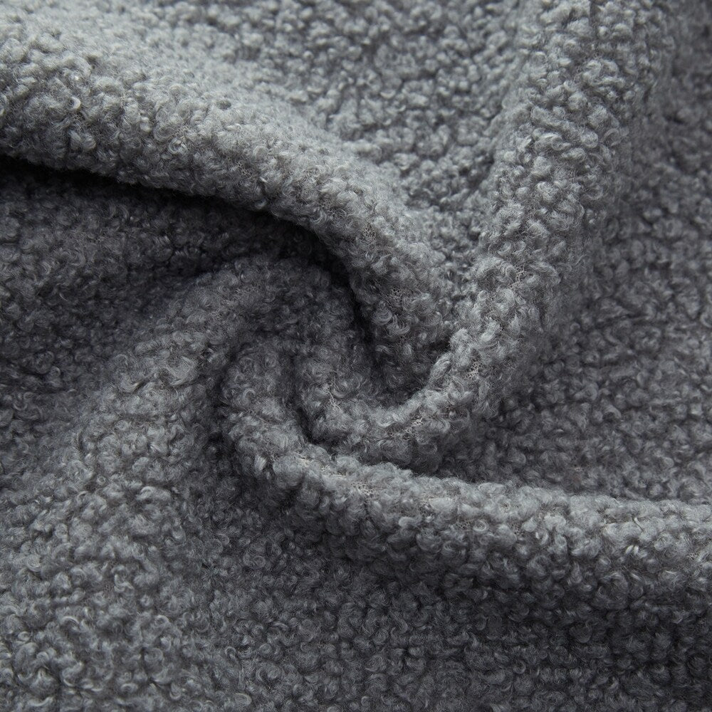 Canapé-lit 3 en 1 en tissu Teddy rempli de mousse