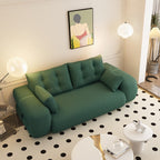 Canapé-lit 3 en 1 en tissu Teddy rempli de mousse