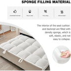 Canapé-lit 3 en 1 en velours - Canapé-lit gigogne avec dossier réglable, accoudoirs et poches de rangement pour le salon