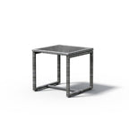 Ensemble de conversation d'extérieur en osier rembourré, 3 pièces