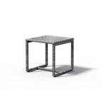 Ensemble de conversation d'extérieur en osier rembourré, 3 pièces