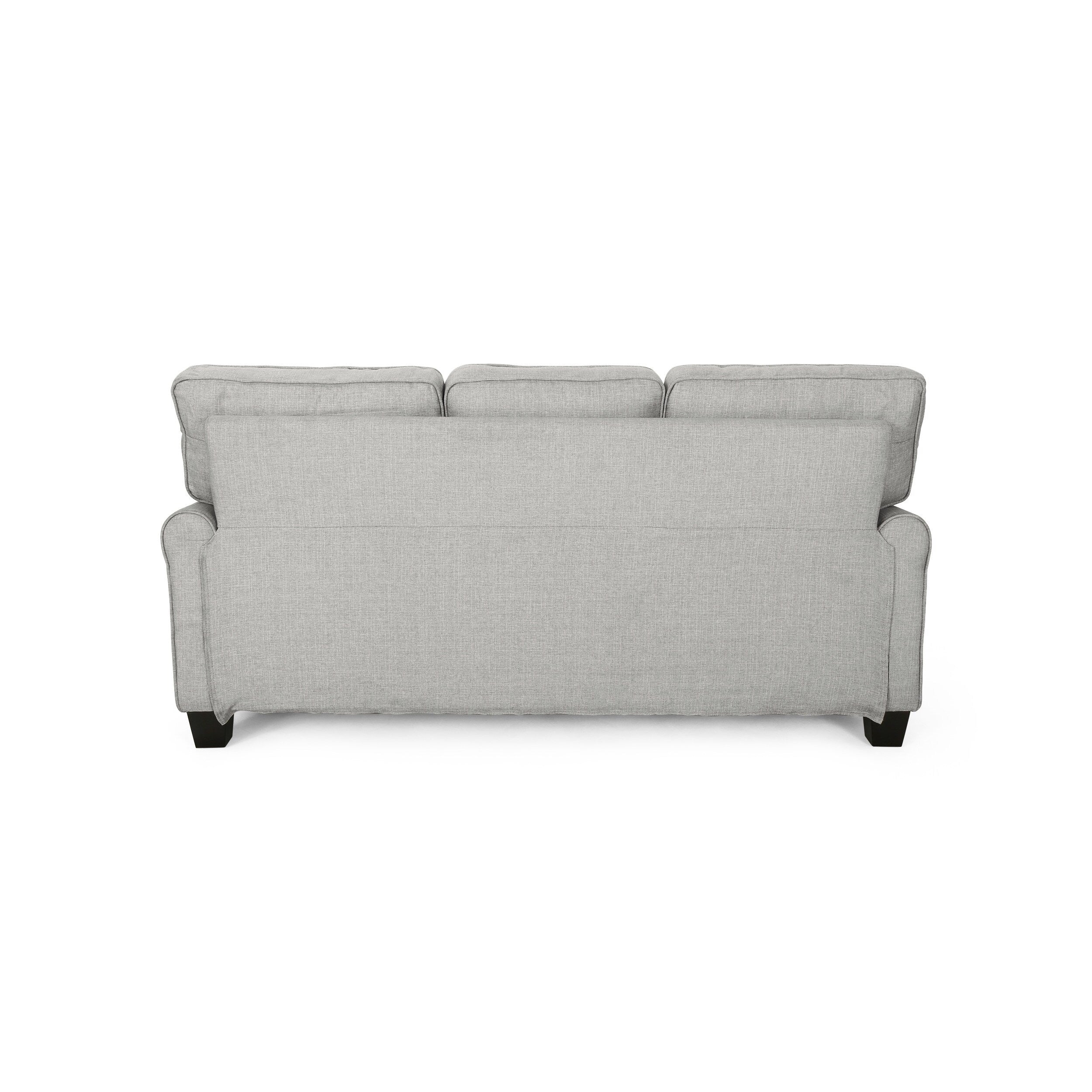 Canapé 3 places avec coussins rembourrés et pieds fuselés