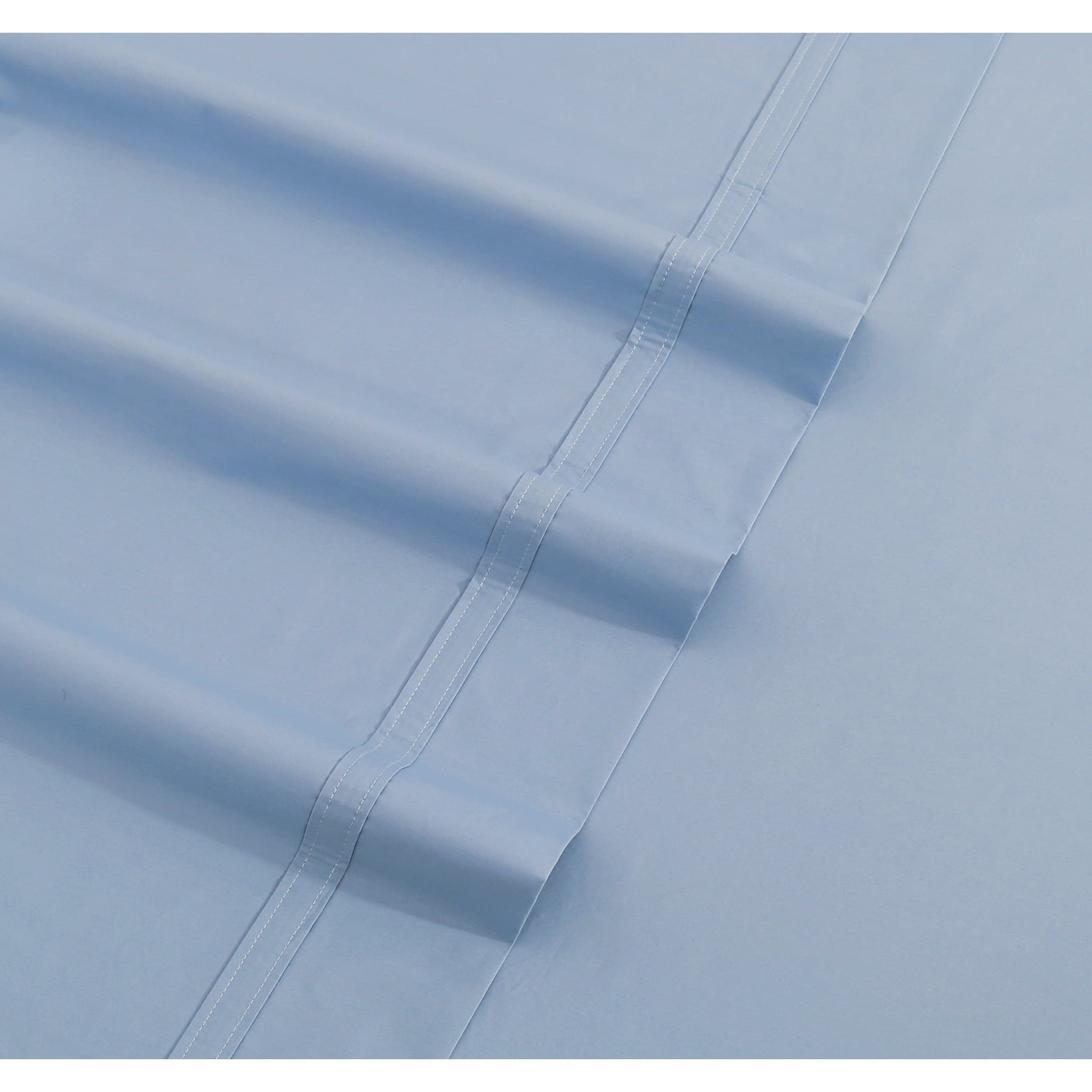 Parure de lit surdimensionnée en percale de coton 300 fils avec poche extra profonde